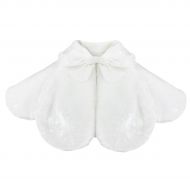 YiZYiF Christmas Baby Girl Shrug Fancy Dress Kids Cloak Coat Faux Fur Cape