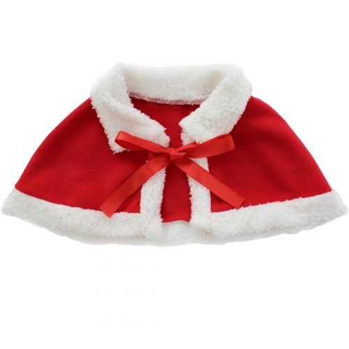  YiZYiF Baby Girls Christmas Santa Claus Fancy Dress with Shawl Hat Outfit Set