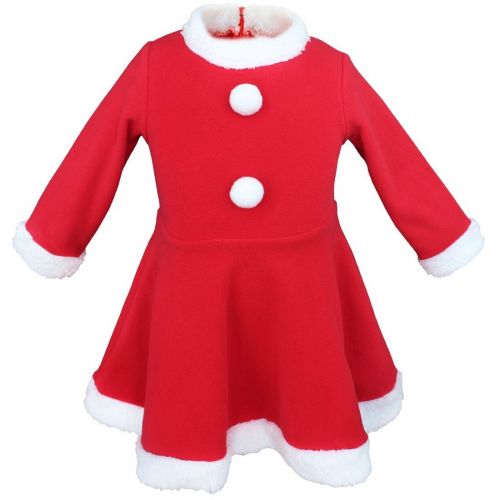  YiZYiF Baby Girls Christmas Santa Claus Fancy Dress with Shawl Hat Outfit Set