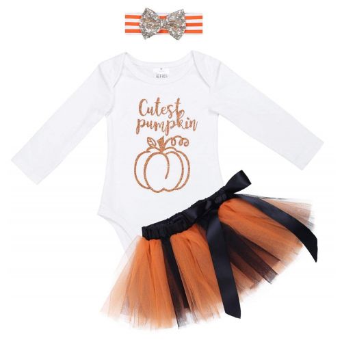  YiZYiF Baby Girls 1st Halloween Costume Tutu Dress Newborn Princess Outfit Clothes Set