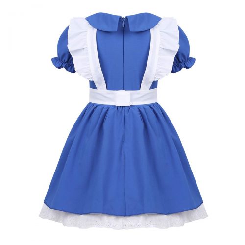  YiZYiF Princess Wonderland Girls Role Play Dress Up Toddler Adventure Cotton Apron Halloween Costumes