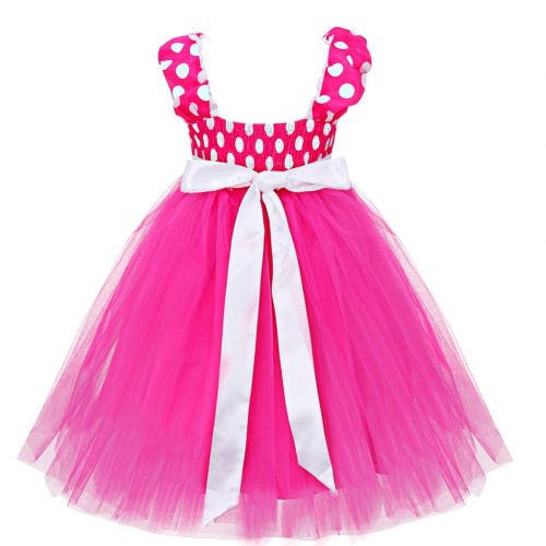  YiZYiF Baby Girls Polka Dots Christmas Birthday Costume Cosplay Tutu Dress Up