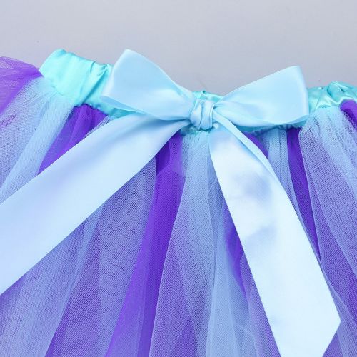  YiZYiF Baby Girls Glitter Letter ONE Birthday Fancy Party Skirt Outfit Sets Princess Mermaid Costume