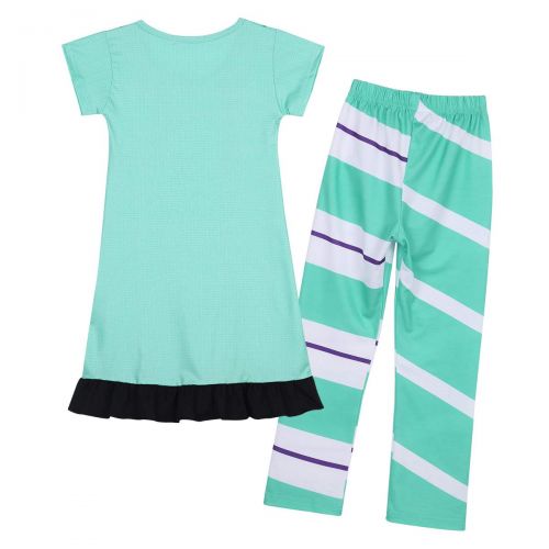  YiZYiF Kids Girls Short Sleeve Drawstring Tunic Top and Leggings Cosplay Costumes