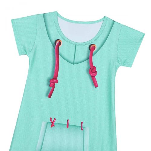  YiZYiF Kids Girls Short Sleeve Drawstring Tunic Top and Leggings Cosplay Costumes