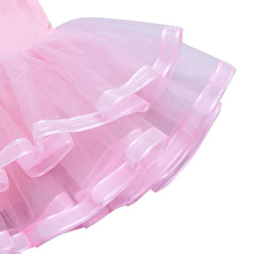  YiZYiF Baby Girls Ballet Outfits Leotard Tutu Dancewear Party Dress