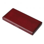 Yibuy Elegant Handmade Wooden Bassoon Reed Box Holder Protector for 9 Reeds Red Wood Color Durable