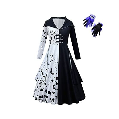  할로윈 용품Yidasloox Girls Deville Costume Dress Cosplay Outfits with Gloves