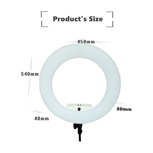  Yidoblo Bicolor 96W LED Ring Light Kit with Stand for Photo Studio Video Portrait Film Selfie Youtube Photography Continuous Lighting With Remote, PhoneCamera Holder, Makeup Mirro