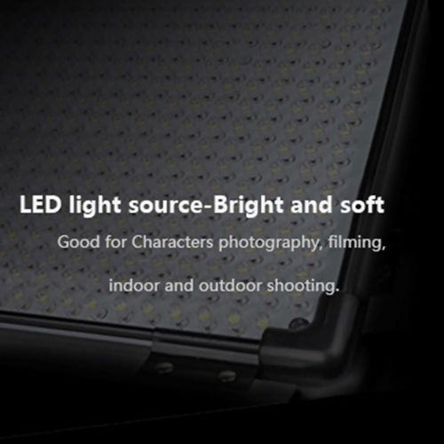  Yidobol E-2000 Daylight High Power 1724 LED Continuous Photography Light Panel Kit 2.8m Tripod, 140W Photo Studio Video Film Lighting Barndoor,DMX512 Remote Control