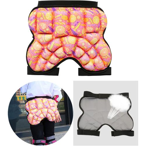  YIJU 3D Padded Hip Protection Shorts Butt Guard Pad for Skate Snowboard Tailbone Protection Kids