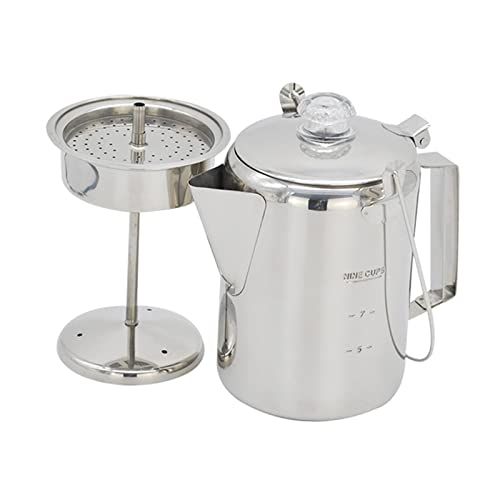  YIJU Camping French Press, Outdoor Coffee Maker Cup, Cooking Pot, Multi Functional Travel Mate, Portable, Applicable Gas and Wood Burning Stove