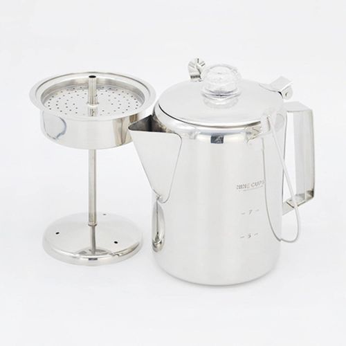  YIJU Camping French Press, Outdoor Coffee Maker Cup, Cooking Pot, Multi Functional Travel Mate, Portable, Applicable Gas and Wood Burning Stove