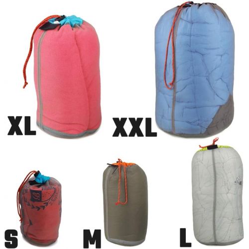  Yiliaw Stuff Sack Set of 5 Lightweight Nylon Mesh Drawstring Storage Bag for Travelling Hiking Camping