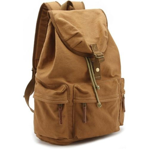 Yimidear Camera Canvas Backpack,DSLR SLR Camera Shoulder Bags Backpack With Waterproof Cover And Inner Tank Bag for Sony Canon Nikon Olympus (Khaki)
