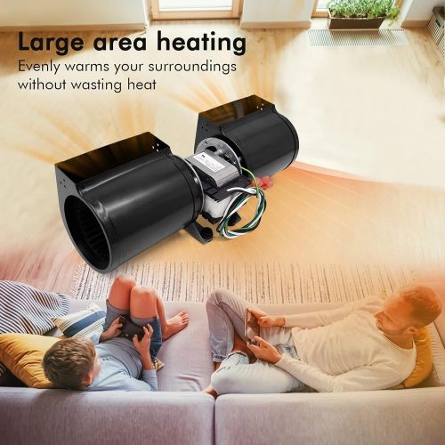  Yiming GFK 160 GFK 160A GFK 160B Fireplace Blower Fan Unit for Heat N Glo, Quadra Fire, Hearth and Home, Lennox, Superior, Regency, Royal, Jakel, Nordica, Rotom Fireplaces.