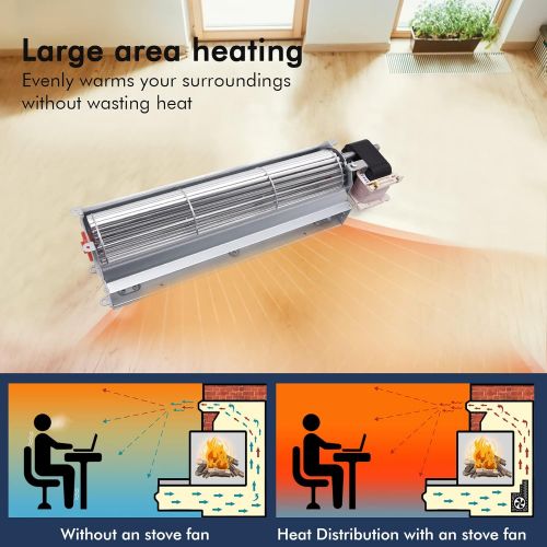  Yiming GA3650A GA3700 GA3650 GA3750A BK BKT Fireplace Blower Fan Kit for Desa Tech, FMI, Vanguard, Vexar, Astria Fireplace. Replacment Fireplace Blower Kit for Comfort Flame, Comfort Glow