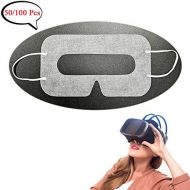 [아마존베스트]YooQoo Universal Disposable VR Mask Cover 50/100 PCS Face Cover Mask for VR, Sanitary VR Eye Cover Mask (50 Pieces)