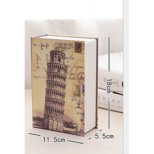  Yingealy Very Simple and Fashionable Simulated Book Piggy Bank Password Lock Safe (Small D)