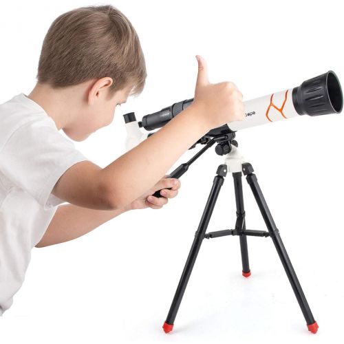  [아마존베스트]-Service-Informationen Yingzhi Childrens telescope 60 mm lens and 300 mm focal length telescope for astronomy with 20X/30X/40X eyepiece, finder scope and adjustable tripod, astronomical telescope for beg