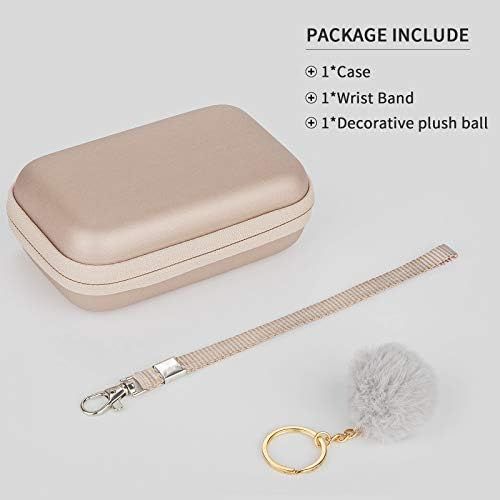  Yinke Case for Kodak Step Mini Printer/Kodak Mini 2 HD/Kodak printomatic,Travel Carry Case Protective Cover (Rose Gold)