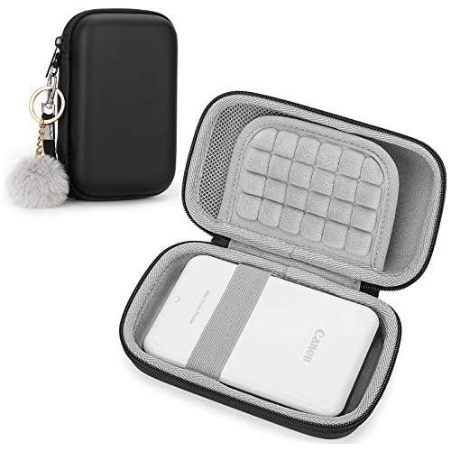  Yinke Case for Canon Ivy Mobile Mini Photo Printer/ Canon Ivy CLIQ 2/+2 Instant Camera Printer, Travel Hard Carry Case Protective Cover (Black)