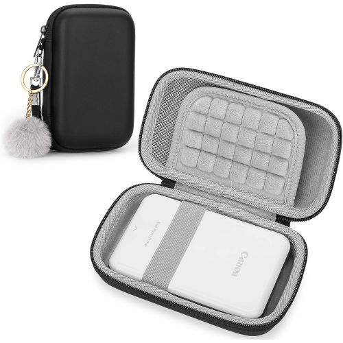  Yinke Case for Canon Ivy Mobile Mini Photo Printer/ Canon Ivy CLIQ 2/+2 Instant Camera Printer, Travel Hard Carry Case Protective Cover (Black)