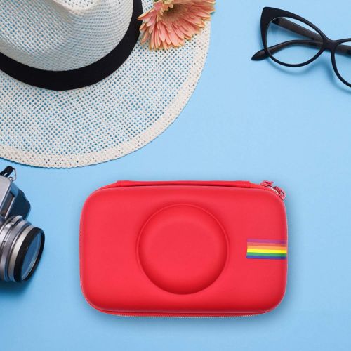  Yinke Case for Polaroid Snap & Snap Touch/ Kodak Printomatic/ Step/ Mini 2 HD/ Instant Camera/ Printer, Travel Protective Cover Storage Bag (Red)