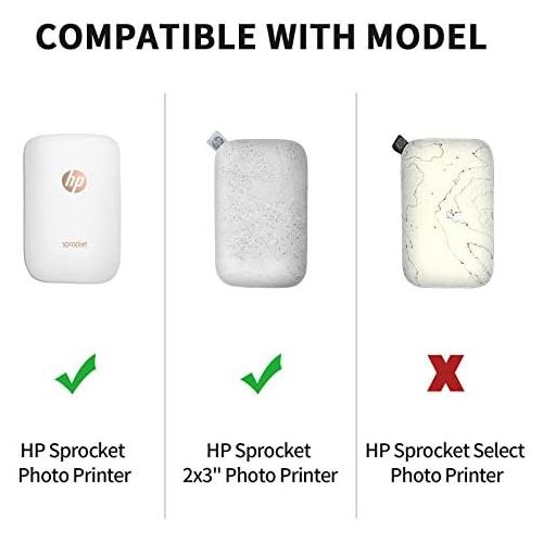  Yinke Case for HP Sprocket Portable Photo/Canon Ivy CLIQ/Kodak Mini 2 HD/Polaroid Snap/Zip Mobile 2x3 Photo and Video Printer, Travel Carry Case Protective Cover (Blue)