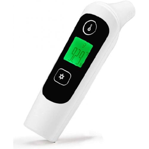  Yintiod Digitales Infrarot-Stirn-Ohr-Thermometer fuer Fieber Sofortige genaue Ablesemessung LCD 32 Memories Recall Medical fuer Baby Kids Erwachsene Objekte