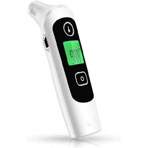  Yintiod Digitales Infrarot-Stirn-Ohr-Thermometer fuer Fieber Sofortige genaue Ablesemessung LCD 32 Memories Recall Medical fuer Baby Kids Erwachsene Objekte