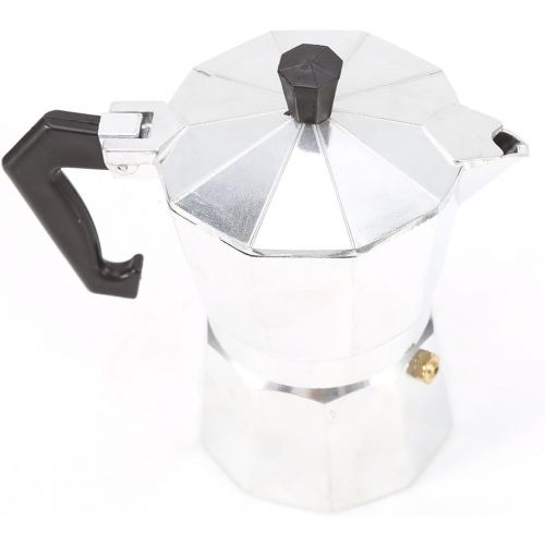  YINUODAY Moka Pot, Aluminum Espresso Maker Machines 3/6/9/12-Cup Italian Espresso Greca Coffee Maker Brewer Percolator