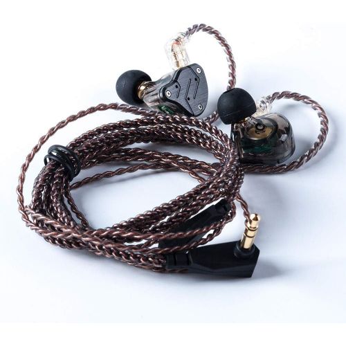  [아마존 핫딜] [아마존핫딜]KZ ZSN in-Ear Earbuds New Yinyoo 1DD 1BA HiFi Monitor Earphones Noise Cancelling Wired Earbuds Balanced Armature Dynamic Driver Hybrid Headphones with Microphones(Black mic)