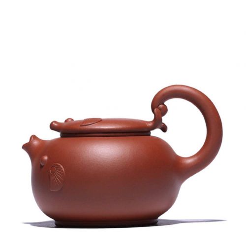  Yipot Yixing pot- Zisha Fish Teapot-Yixing Clay Teapot Chinese Zisha Pot Xishi Purple clay 8.8 Oz Genuine（260ml）Handmade