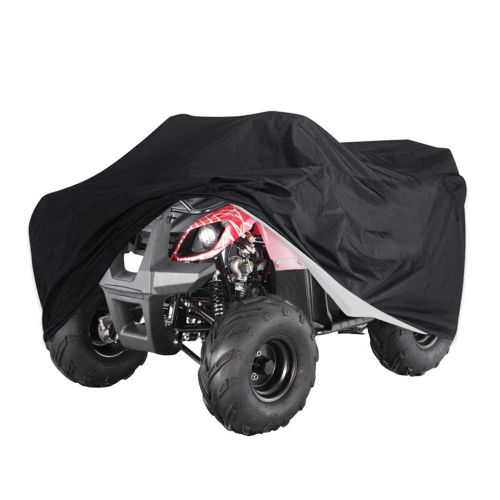  YITAMOTOR Waterproof ATV Cover Universal Fit All Weather Full Breathable Sun UV Rain Snow Dust Wind Outdoor Protection (100.79L x 43.31W x 47.24H, 190T, Black)