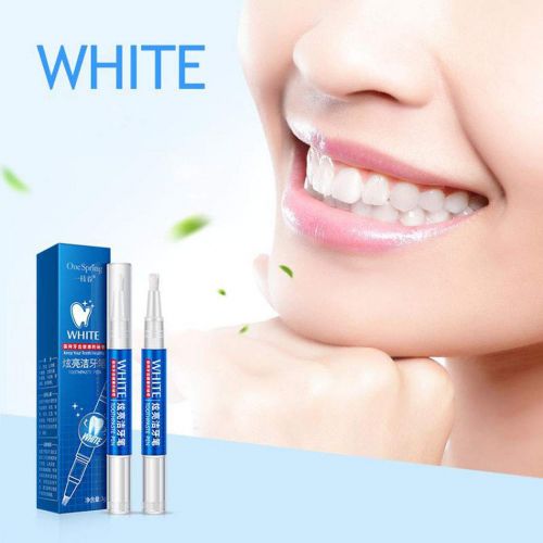  Yitrend Teeth Whitening Pen, Whiten Teeth Tooth Whitening Peeling Stick Brush Pen No Sensitivity Unisex (White)