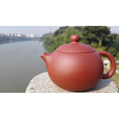  Yixing Teapot Handmade Tea Pot,nature Clay,red,200cc