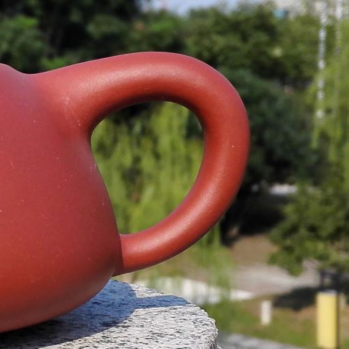  Yixing Teapot Ms Jiang Handmade Shipiao Tea Pot With Two Cups,Nature Red Clay,200cc