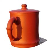 Yixing Teapot Handmade Holy Bamboo Tea Cup,Nature Red Clay,200cc