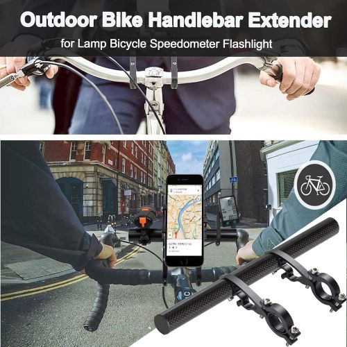 Yizhet Bike Handlebar Extender, Bicycle Handlebar Extension Lightweight Durable Double Bike Handlebar Bracket for Holding Bicycle Speedometer, GPS, Phone Mount Holder