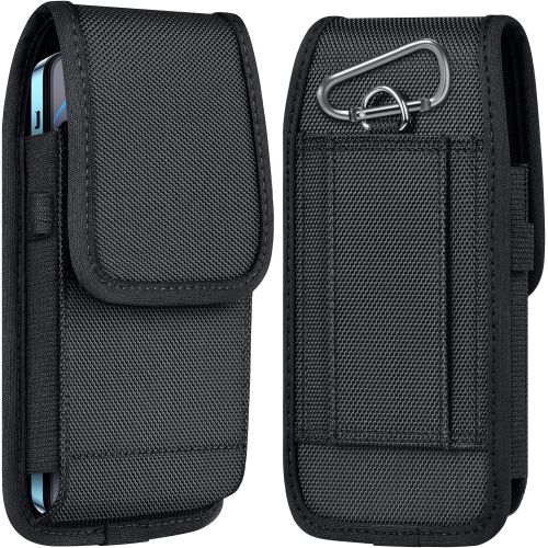  [아마존베스트]ykooe Cell Phone Pouch Nylon Holster Case with Belt Clip Cover Compatible with iPhone 12/Pro/Mini, 11, Pro, Max, SE2 7 8+ X, Samsung Galaxy S20 FE S10+ S9 A51 A01 Google Pixel 5/4A