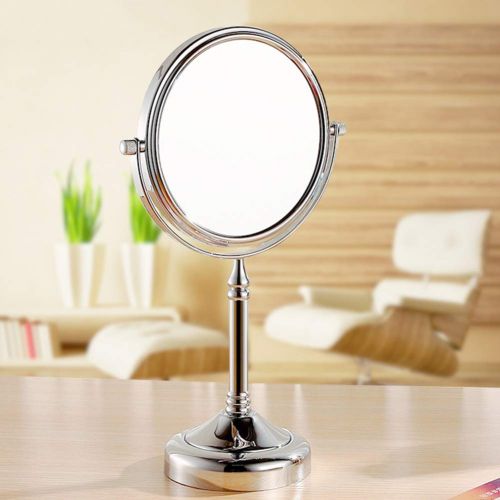  Ylmhe Bathroom Makeup Mirror Shaving Free Standing Tabletop Double Side Magnifying Round 360°Swivel Beauty Mirrors,10X,6Inch