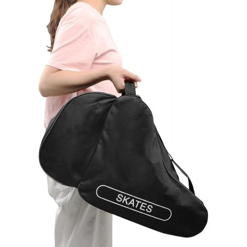  Ylucky Ice Skate Bag for Kids Roller Skates Bag Oxford Cloth Inline Skate Bag Beach Tote Bag Skate Shape Bags Ski Snowboard Boots Storage Bag