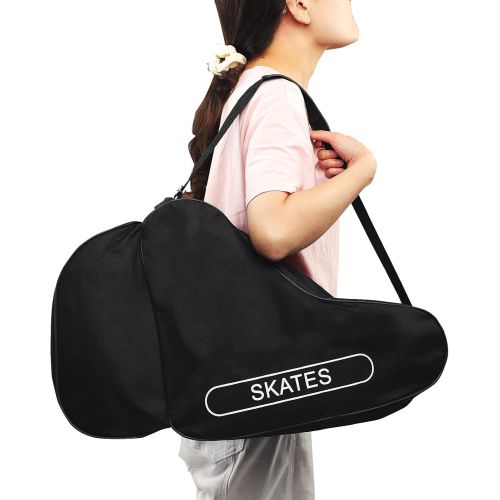  Ylucky Ice Skate Bag for Kids Roller Skates Bag Oxford Cloth Inline Skate Bag Beach Tote Bag Skate Shape Bags Ski Snowboard Boots Storage Bag