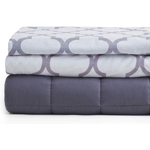  [아마존핫딜][아마존 핫딜] YnM Weighted Blanket 3 Pieces Set with 2 Duvet Covers, 41x 60 5lbs for Kids(~40lbs) | Suit for Hot & Cold Sleepers Year Round Use