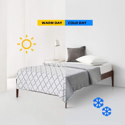  [아마존핫딜][아마존 핫딜] YnM Weighted Blanket 3 Pieces Set with 2 Duvet Covers, 41x 60 5lbs for Kids(~40lbs) | Suit for Hot & Cold Sleepers Year Round Use