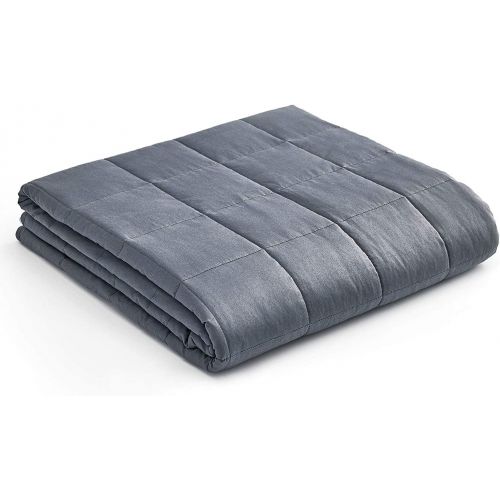  [아마존 핫딜] [아마존핫딜]YnM Weighted Blanket (20 lbs, 60x80, Queen Size) for People Weigh Around 190lbs | 2.0 Cozy Heavy Blanket | 100% Oeko-Tex Certified Cotton Material with Premium Glass Beads, Dark Gr