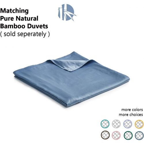  [아마존베스트]YnM Kids Bamboo Weighted Blanket  100% Natural Bamboo Viscose Oeko-Tex Certified Material with Premium Glass Beads (Blue Grey, 41x60 7lbs), Suit for One Person(~60lb) Use on Twin