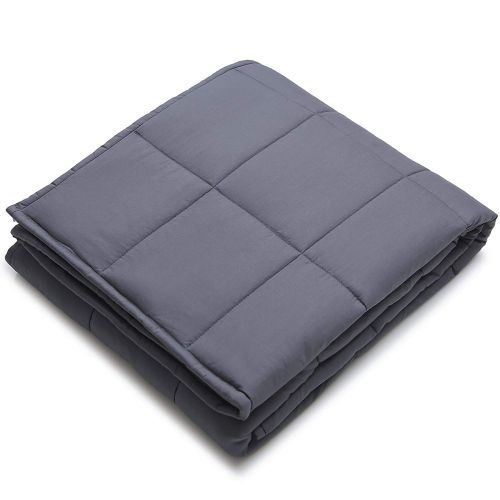  YnM Weighted Blanket (20 lbs, 60x80, Queen Size) | 2.0 Heavy Blanket | 100% Cotton Material with Glass Beads.