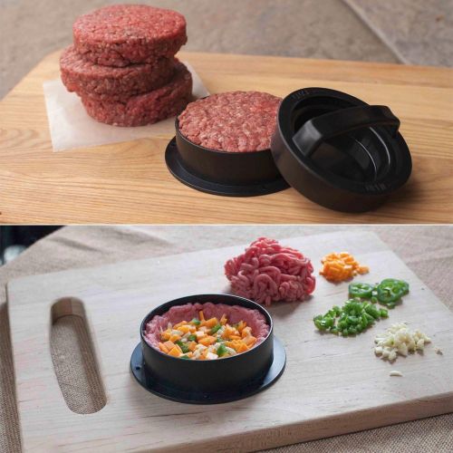  YoCosii Amy Non Stick Burger Press with 50 Wax Papers, Hamburger Press Patty Maker, Different Size Patty Molds, Easy to Use,Works Best for Stuffed Burgers, Sliders, Essential Kitchen & Gri